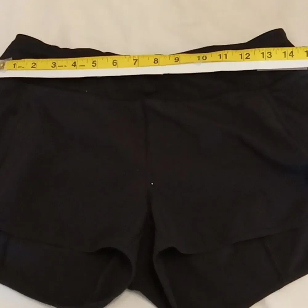 Athleta Black Athletic Shorts with Lightweight Fabric and Wide Elastic Waistband